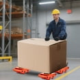 thumbnail image 4 of 1PCS Machinery Skates Dollies, 17,637 lb Heavy Duty Equipment Moving Skates with 4 PU Wheels, 360° Rotation Non-Slip Cap, Low-Profile Industrial Mover Rollers for Factory, Warehouse, Workshop, 4 of 8