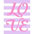 thumbnail image 2 of Robinson, Tamara 12x14 White Modern Wood Framed Museum Art Print Titled - Princess Love Stripe, 2 of 4