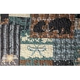 thumbnail image 2 of De Leon Collections 63796 Grand Bear Lodge Woodland Forest Outdoor Nature Patchwork 60 x 50 Decorative Quilt Throw Blanket, 2 of 6