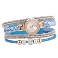 thumbnail image 2 of Xinyolin Multi Layers Wrap Around Quartz Watch - Rhinestone Braided Elegant Bracelet Watch, 2 of 8