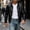 Black-A, variant on Men's Vintage Trucker Jacket PU Faux Leather Lapel Collar Snap Button Shacket Long Sleeve Printed Western Streetwear Black-A
