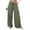 Army Green, variant on Vivianyn HD Women's Solid Color Linen-like Wide Leg Pants, Drawstring Elastic Waist Casual Trousers,Light Blue,Size S-XXL
