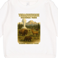 thumbnail image 3 of Inktastic Yellowstone National Park Wildlife Vintage Poster Toddler Sweatshirt, 3 of 4