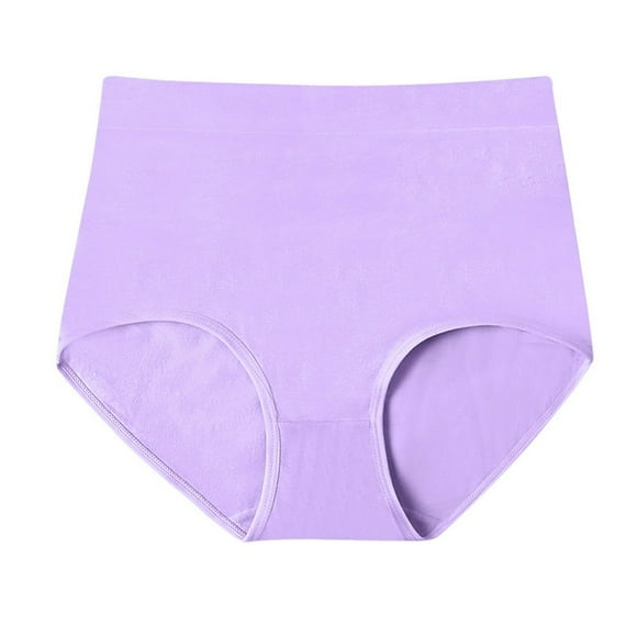 Women‘s Fashion Basic Elastic Comfortable Solid Color Cotton Underwear