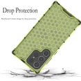 thumbnail image 5 of Clear Case for Samsung Galaxy S24 Ultra (Not S24), Non-Yellowing Anti-Scratch Back Slim Honeycomb Shockproof Phone Bumper Cover Case for Samsung Galaxy S24 Ultra Transparent Green, 5 of 9