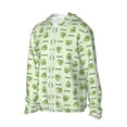 thumbnail image 2 of Fotbe Green Avocado Men's Women's UPF 50+ Sun Protection Jacket Hooded Cooling Shirt with Pockets Hiking Outdoor Performance-Large, 2 of 8