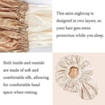 thumbnail image 2 of SkyAuks Silk Bonnet For Natural Hair, Satin Bonnet Silk Bonnet Hair Bonnet For Sleeping, Satin Bonnet For Hair Bonnets For Women, Khaki, 2 of 7