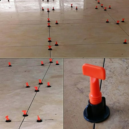 50Pcs Reusable Tile Leveling System Kit Flat Ceramic Floor Wall Construction Tools