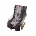 thumbnail image 4 of Skull Soft Flannel Fleece Throw Blanket, Gothic Botanical Design Graphic with Lily Blooms with Skeleton Head, Cozy Plush for Indoor and Outdoor Use, 50" x 70", Multicolor, by Ambesonne, 4 of 6