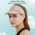 thumbnail image 2 of YOPTOP Sun Visors Cap for Women Ladies Sweat Absorption Sports Hat UV Protection,Multicolour, 2 of 8