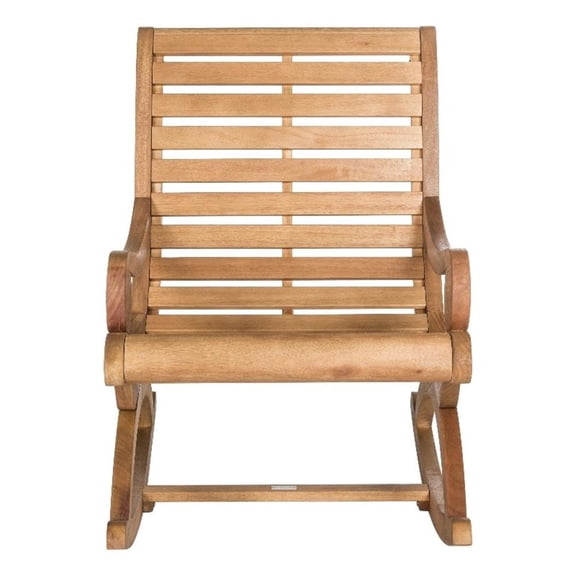 Pemberly Row Modern / Contemporary Wood Rocking Chair in Natural