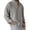 Gray, variant on Men's Loose Classic Lapel Multi Pocket Button Down Long Sleeve Work Shirt for Spring Fall Industrial Style,Army Green,L