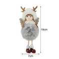 thumbnail image 5 of Sijiali Girl Shape Xmas Tree Ornament Fluffy Hat Fabric Holy Angel Christmas Pendant Party Supplies, 5 of 10