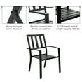 thumbnail image 2 of Sophia & William 3 Peices Patio Bistro Set Metal Dining Chairs with Round Table - Black, 2 of 6