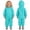Mint Green, variant on OGLCCG Kids Rain Suit Toddler Zipper Waterproof Hooded Rainsuit Poncho One Piece Full Body Raincoat for Girls and Boys 1-8 Years