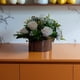 thumbnail image 3 of Arreglo floral rosa blanca artificial, 3 of 5