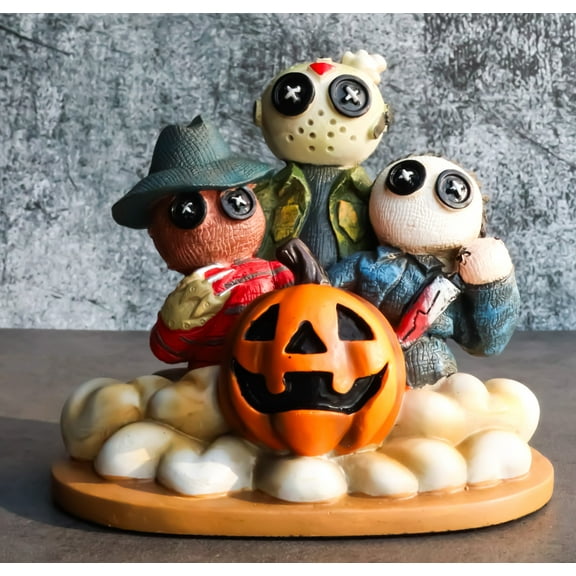 Pinheadz Voodoo Monsters Horror Trio Freddy Jason Myers Murder Terror Figurine