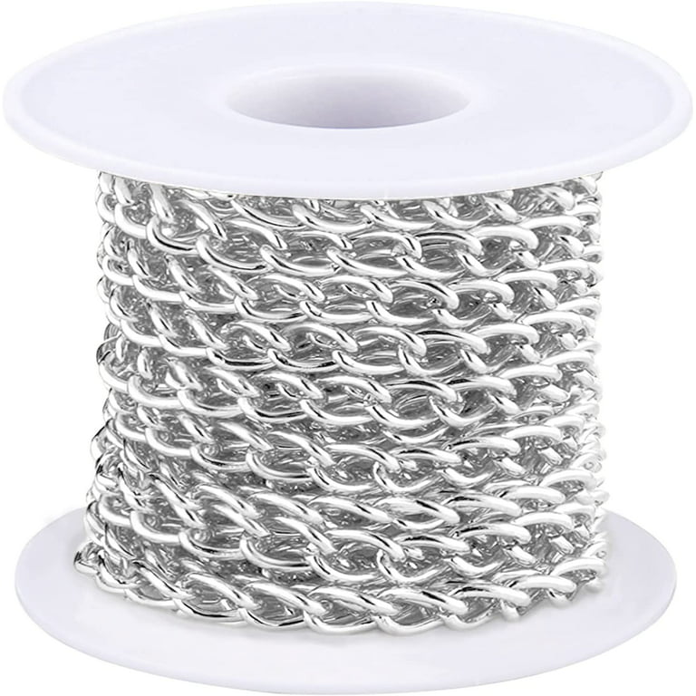 Or Silvery Stainless Steel Ball Chain Roll For Diy - Temu