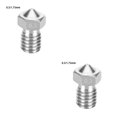 thumbnail image 2 of Justharion 3D Printer Nozzle Stainless Extrude Head Firm Printer Thread Removable Filament Nozzle No.02 2Set, 2 of 5
