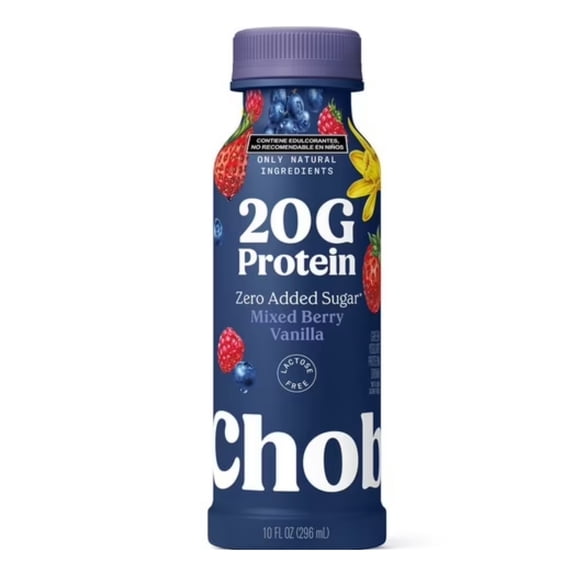Yogurt bebible Chobani Frutos Rojos 20g proteína 296gr