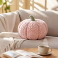 thumbnail image 4 of Pumpkin Throw Pillow, Fluffy Sherpa Pink 11.0 inch Soft Cute 1 Pack, Halloween Home Decor Plush Stuffed Ornament for Bedroom Living Room Party Festival Decoration, 4 of 7
