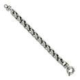 thumbnail image 3 of White Stainless Steel bracelet Fancy Men's 8 in 12 mm, 3 of 4