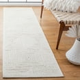 thumbnail image 2 of SAFAVIEH Textural Vince Geometric Runner Rug, Ivory, 2'3" x 10', 2 of 8