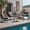 Dark Gray, variant on Natural Expressions 4 Pieces Conversation Set, Beige Rectangular Modern Patio Furniture Set