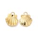 thumbnail image 1 of 304 Stainless Steel Charms Shell Charm Real 18K Gold Plated 12x10x2mm Hole: 1.8mm, 1 of 2