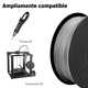 thumbnail image 3 of Filamento para impresora 3D Zonar  FIL3D-SP Carrete De Seda 1 Kg Plateado, 3 of 5