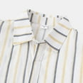 thumbnail image 4 of TAIAOJING Men's Casual Shirts Turn-Down Collar Short Sleeve Button Stripe Beach Print Blouse, 4 of 5