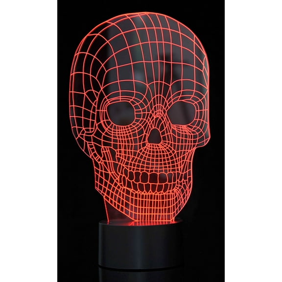 PlayWorld Board No More! 3D Skull Laser Cut Precision LED Lights