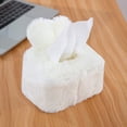 thumbnail image 4 of Tissue Holder Decorative, Cute Tissue Box Cover, Fluffy Plush Cover, Home décor, Office Desk Decoration, car Accessories, Bunny, Rabbit, 4 of 7