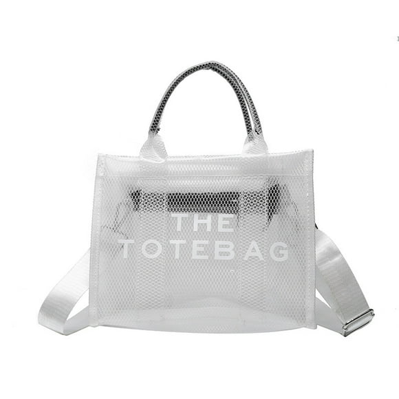 Women Transparent Handbag, Plastic Handbag, Beach Bag/messenger Bag/shoulder Bag, Suitable For Travel