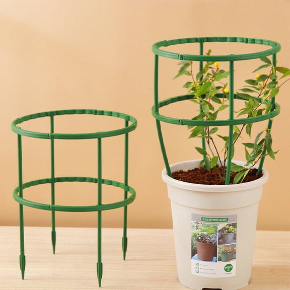 Sruoe Plant Support Cages, 5.5" Small Tomato Cage for Pots, Plant Holder for Home Garden, Garden Stakes for Orchids, Tomatoes, Vegetables, Flowers, and Climbing Plants