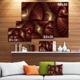 thumbnail image 3 of Motif Fractal Symétrique Marron - Impression sur Toile Florale, 3 of 4