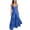 #257-Dark Blue, variant on Women's Spring European and American Style Sweet V-Neck Backless Jumpsuit, Sleeveless Romper with Adjustable Straps for Party and Vacation
