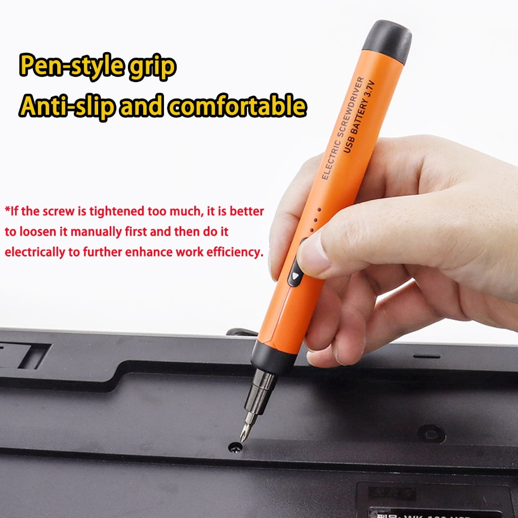 PatungKu Multifunctional Rechargeable Electric Screwdriver Set Lightweight Design Durability Steel Fit for Home Improvement Tasks