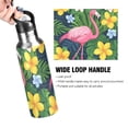 thumbnail image 4 of Yayeee 33oz Insulated Water Bottle Double Wall Stainless Steel with Flip Straw Lid, Pink Flamingo Pattern, 4 of 7