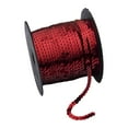 thumbnail image 3 of Cinta trenzada de lentejuelas, accesorio de costura para disfraces, 98 yardas de largo, fácil de usar, 6 mm de ancho, adorno para manualidades, Rojo, 3 of 8