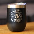 thumbnail image 2 of Bevvee Insulated Wine Tumbler 12 oz Cheers 5 Years Gifts for a 5th Anniversary Celebration Tumblers, 2 of 4