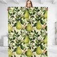 thumbnail image 1 of Pear Throw Blanket - Plush, Soft, Comfy, Lightweight, Warm, Fuzzy, Anti-Pilling, 1 of 6