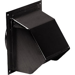 

Broan 843Bl 6 Round Duct Black Wall Cap - Black