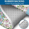 thumbnail image 4 of Pioneer Flower Floral Print Pattern Bathroom Rugs Sets 3 Piece,Toilet Cover Set,Absorbent Non Slip Bathroom Mats Sets with U-Shaped Contour Rug Toilet Rug Set, 4 of 5