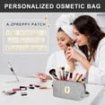 thumbnail image 4 of DAKIMOE Makeup Bag Cosmetic Bags Organizer Personalized Initial Travel Essentials Toiletry Bag for Birthday Christmas Girlfriend Teacher Valentines Day Gifts, 4 of 9