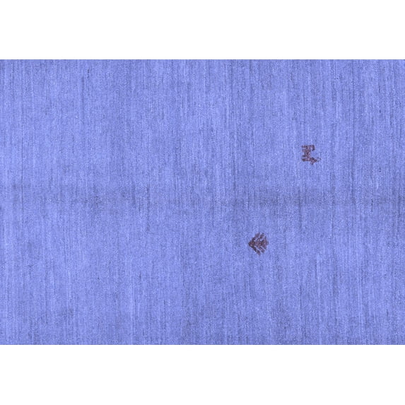 Ahgly Company Indoor Rectangle Abstract Blue Modern Area Rugs, 6' x 9'