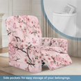 thumbnail image 3 of Whosucclay Butterfly Cherry Blossoms Print Stretch Recliner Chair Covers, Stain Resistant 4-Piece Recliner Slipcovers Soft Spandex Reclining Chair Couch Cover Furniture Protector with Pocket, 3 of 8