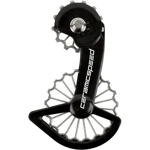 CeramicSpeed OSPW Pulley Wheel System for Shimano 9100/8000 Series - Coated Races, 3D Printed Titanium Pulley, Carbon