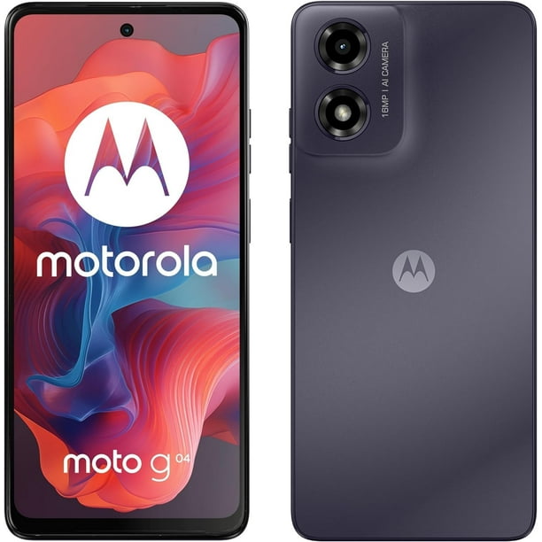 Motorola Moto G04 128 GB + 4 GB de RAM (Dual Sim) GSM Desbloqueado de Fábrica | Pantalla LCD de 6,56" y 90 Hz | Cámara de 16 MP | Modelo Internacional XT2421-2