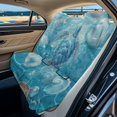 thumbnail image 2 of Xoenoiee Turtle Seashell Conch Print Car Seat Cover for Back Seat, Waterproof Rear Bench Towel Seat Covers Non-Slip Rear Seat Protector Car Interior Accessories for Dogs, 2 of 7